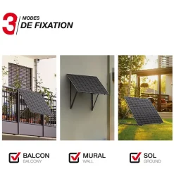 Xanlite - Panneau solaire Kit Advanced 500W, IP67, Onduleur WIFI, Câble 3m - ENKADVANC500W
