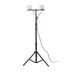 Xanlite - Projecteur de Chantier LED sur Pied, Filaire, x2 Projecteurs 20 W, 2800 Lumens - PR20W2T