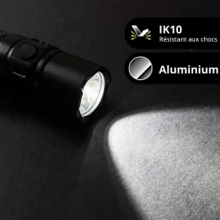 Xanlite - Torche LED à piles, 800 lumens - TO800IP68