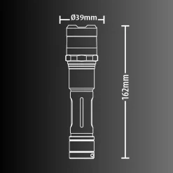 Xanlite - Torche LED rechargeable USB-C, ou piles, 1000 lumens - TO1000RIP