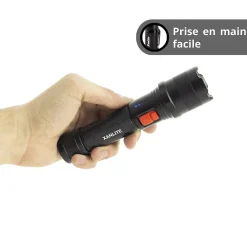 Xanlite - Torche LED rechargeable USB-C, ou piles, 1000 lumens - TO1000RIP