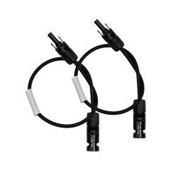 2x0,5m Allonge câble solaire 4mm² - MC4 - (Noir - Noir)