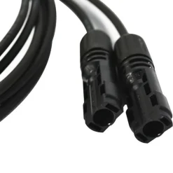 2x0,5m Allonge câble solaire 4mm² - MC4 - (Noir - Noir)